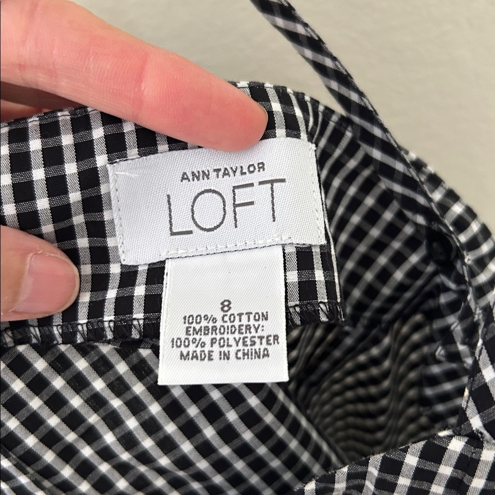 Vintage Black and White Gingham Tank Top - Picture 10 of 15